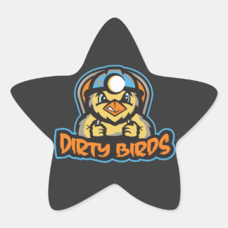 Dive into Adventure with Dirty Bird  Star Sticker