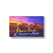 Dive Into Dusk Awaken the Night Sunset Waterfront
