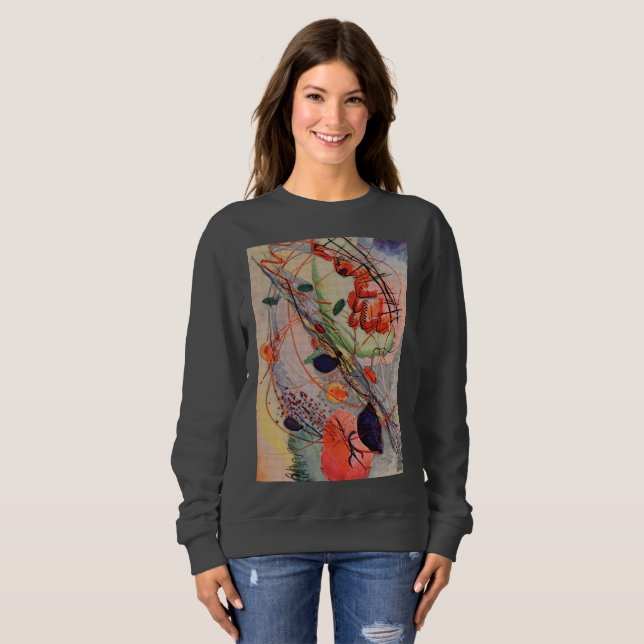Dive into Emotion: Aquarell Symphony by Kandinsky Sweatshirt (Front Full)