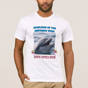 Dive into Fun - Parent of the Birthday Star T-Shirt