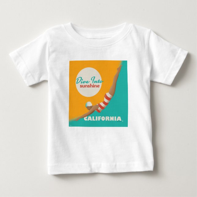 Dive Into Sunshine | California Baby T-Shirt (Front)
