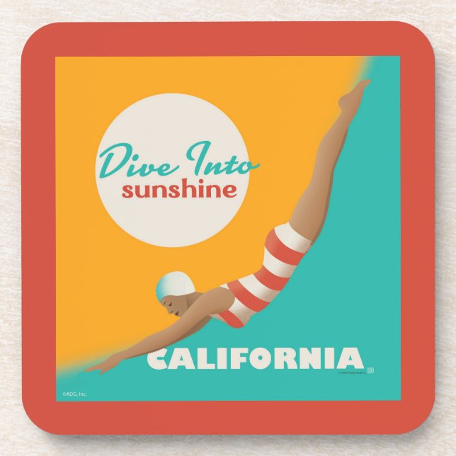 Dive Into Sunshine | California Coaster (Front)