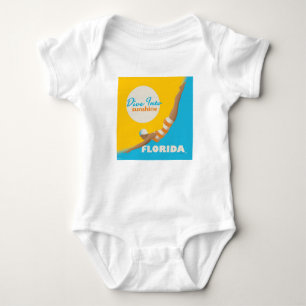 Dive Into Sunshine   Florida Baby Bodysuit