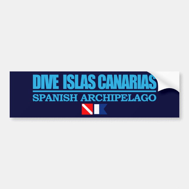 Dive Islas Canarias Bumper Sticker (Front)
