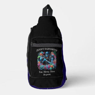 Dive. Laugh. Explore. Scuba Adventures! Sling Bag