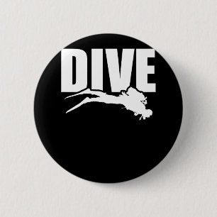 Dive Love Scuba Diving Explorer 6 Cm Round Badge