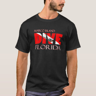 Dive Marco Island Florida Scuba Diving Snorkelling T-Shirt