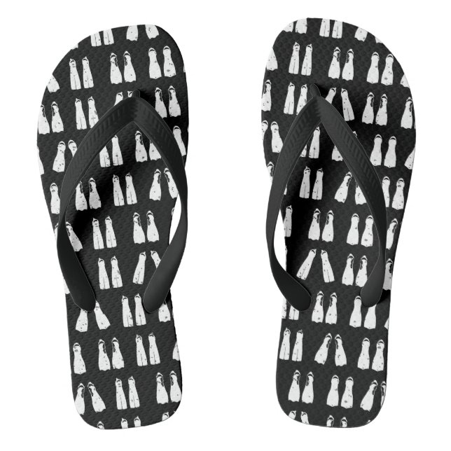 Dive Master Fun Scuba Fin Print Thongs (Footbed)