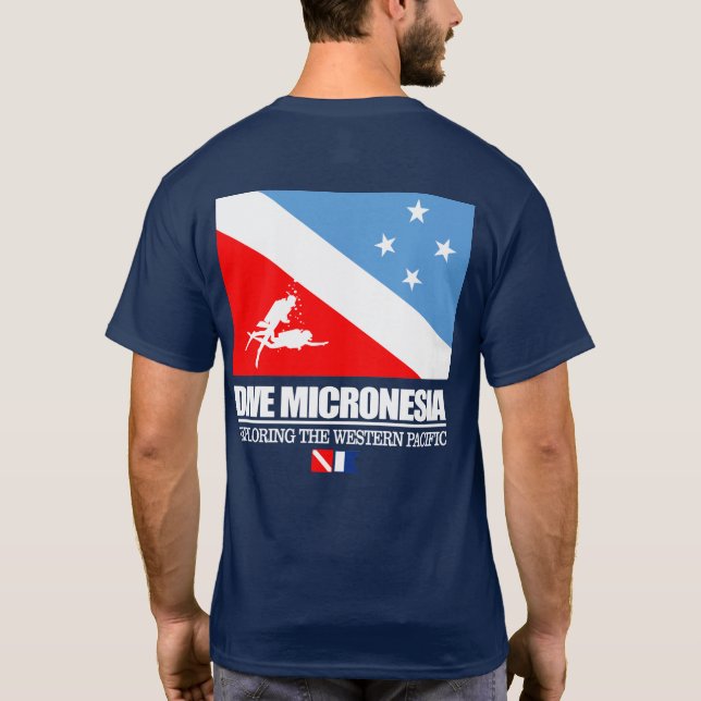 Dive Micronesia (sq) T-Shirt (Back)
