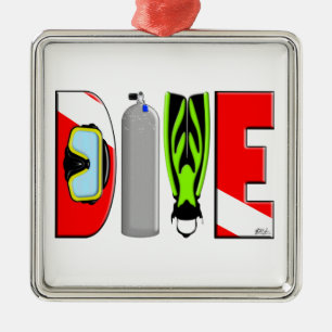 DIVE Premium Square Ornament