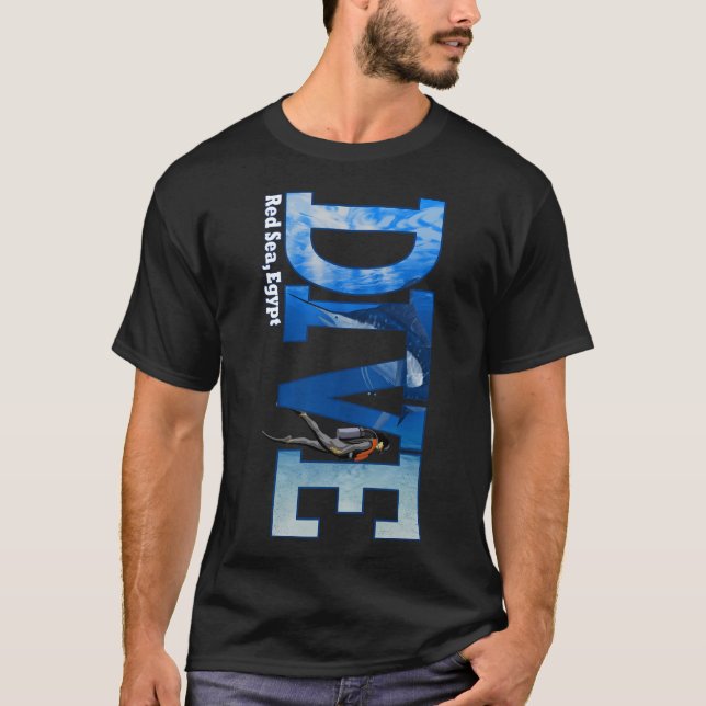 Dive Red Sea Scuba Diving Snorkelling T-Shirt (Front)