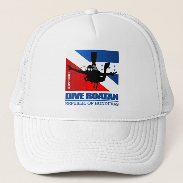 Dive Roatan DF2  Trucker Hat (Front)