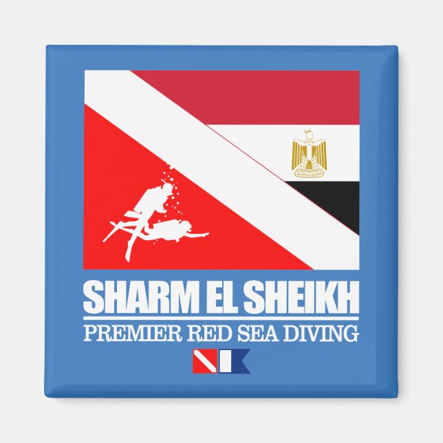 Dive Sharm el Sheikh (sq) Magnet (Front)