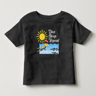 Dive Sleep Repeat Design - Toddler Fine Jersey T-S T-Shirt
