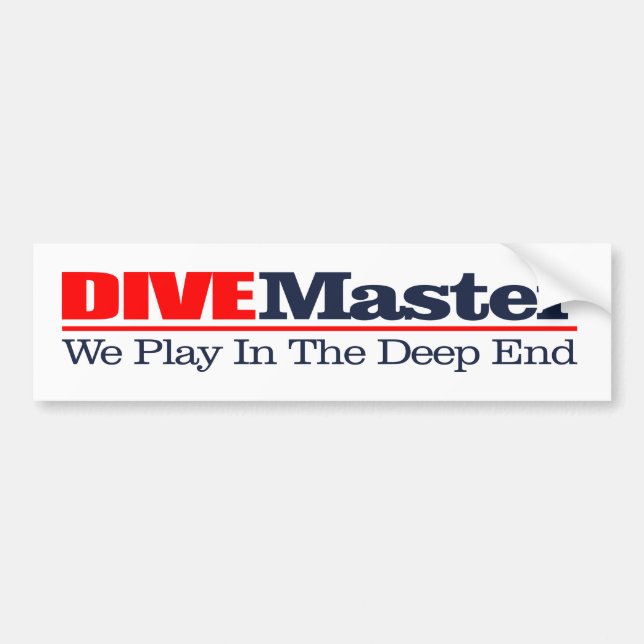 DIVEMaster Bumper Sticker (Front)
