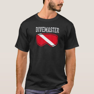 Divemaster Scuba Diving Instructor Dive Flag Style T-Shirt