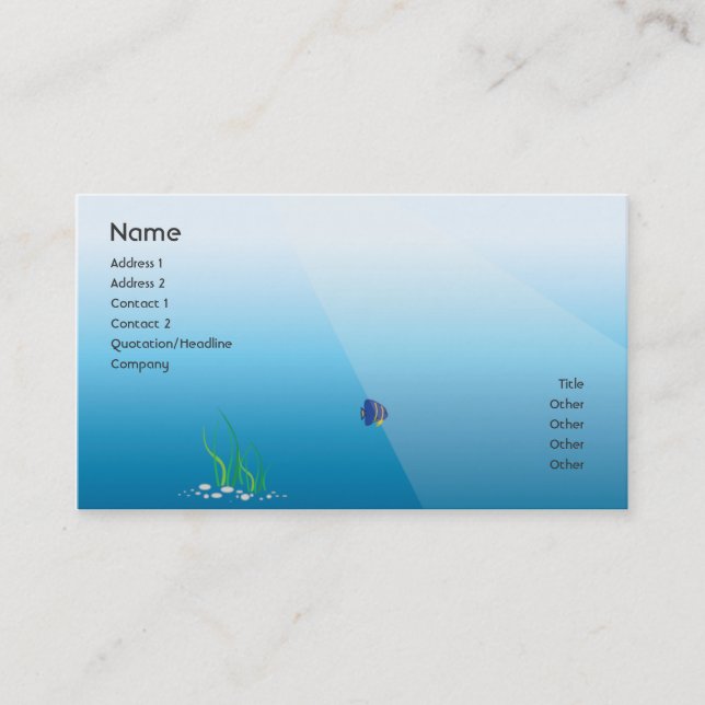 Diver - Business Card (Front)