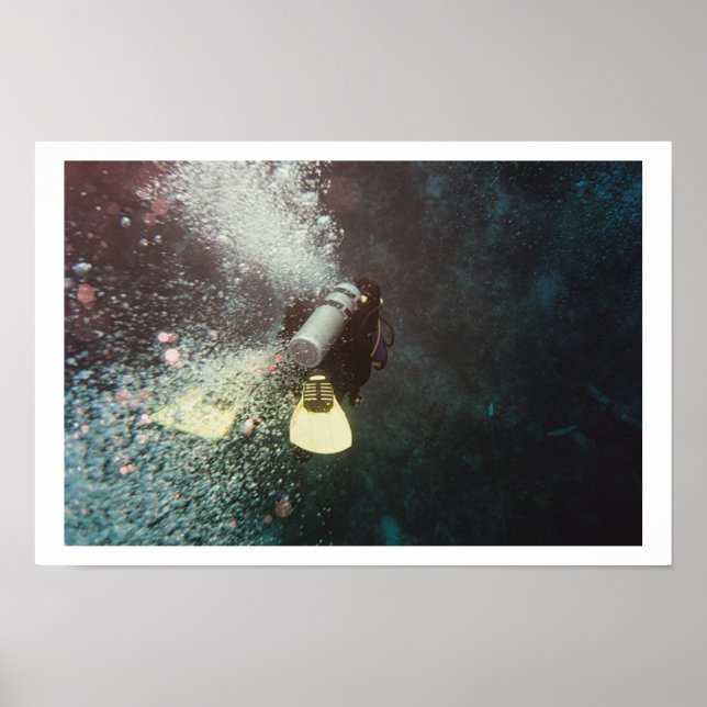 Diver Descending Poster (Front)