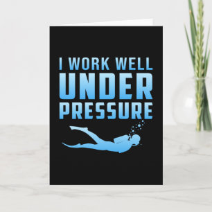 Diver Diving Scuba Diving Dive Funny Sea Gift Idea Card