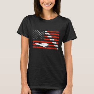 Diver Down Dive Flag Scuba Diving American Flag T-Shirt