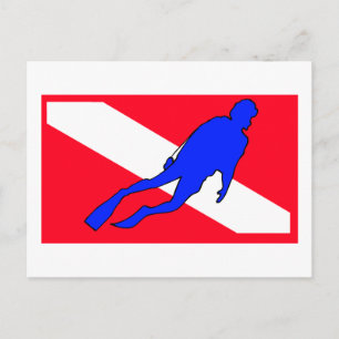 Diver Down Flag Gift Postcard