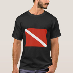 Diver Down Flag Scuba Diving Hoodie T-Shirt