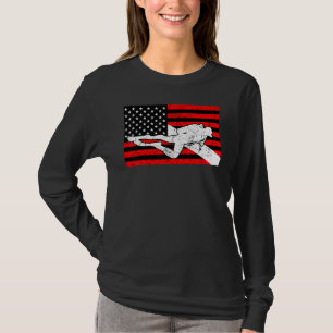 Diver Down Flag Vintage Scuba Diving Underwater Am T-Shirt