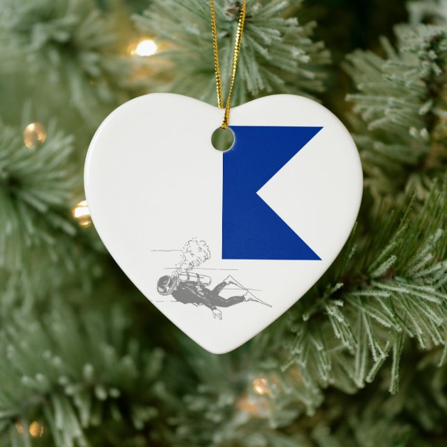 Diver Driver Ceramic Ornament (Tree)