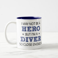 Diver Hero Humour Novelty