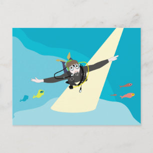 Diver Postcard