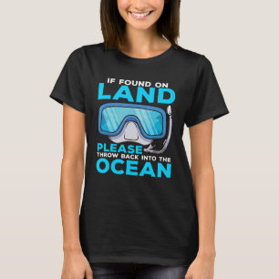 Diver Snorkelling Diving Sport Vacation  4 T-Shirt