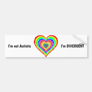 Divergent Autism Bumper Sticker