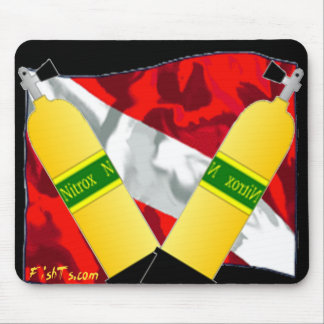 Divers Den-Flags Mouse Pad