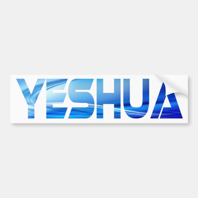 Divers Yeshua Effet eau TIF Bumper Sticker (Front)