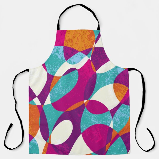 Diverse colours, vintage pattern collection. apron (Front)