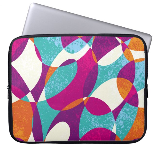 Diverse colours, vintage pattern collection. laptop sleeve (Front)