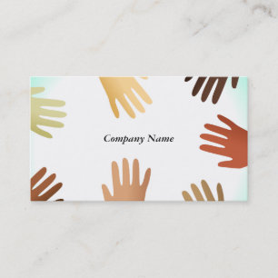 Diverse Hands, Company Name Business Card