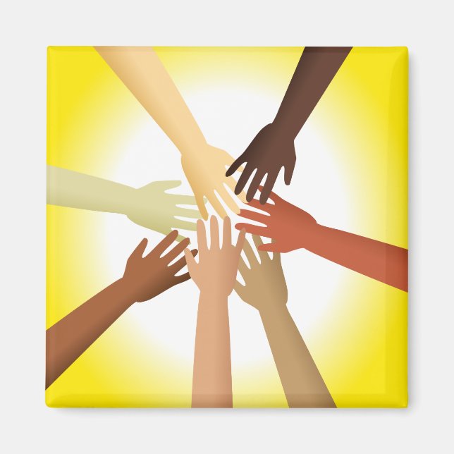Diverse Hands Magnet (Front)