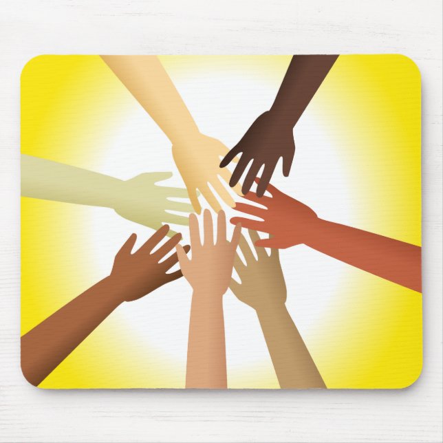 Diverse Hands Mouse Pad (Front)
