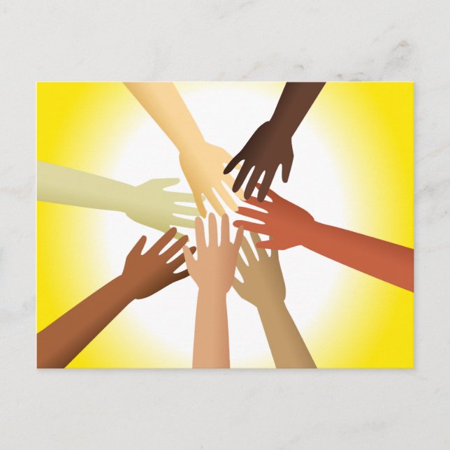 Diverse Hands Postcard (Front)