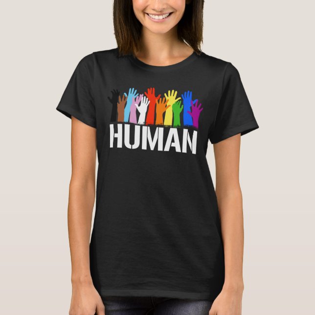 DIVERSE HUMAN PRIDE HANDS T-Shirt (Front)