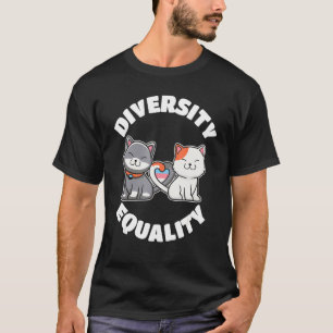 Diversity And Equality Cat Transgender Lbgt Pride T-Shirt