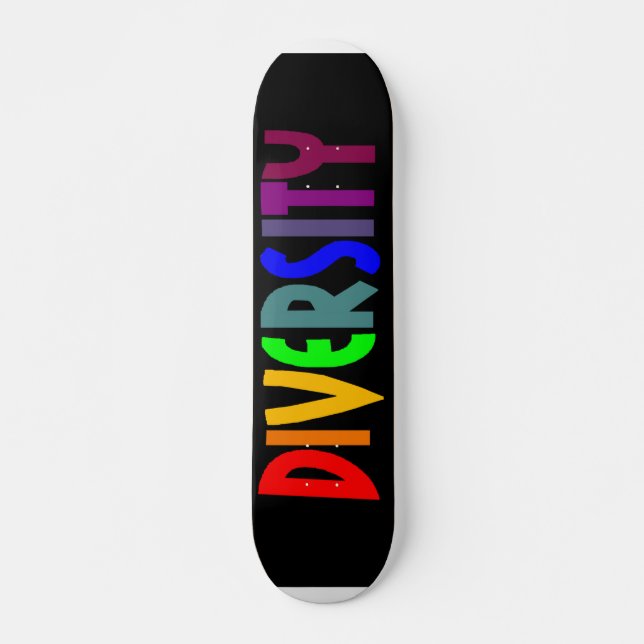 Diversity (Black) Skateboard (Front)