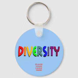 Diversity Custom Baby Blue Keychain