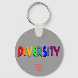 Diversity Custom Grey Keychain