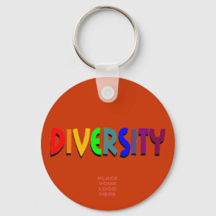 Diversity Custom Maroon Keychain