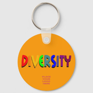 Diversity Custom Orange Keychain