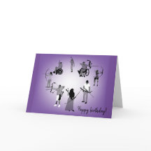 Diversity Designs Archery Birthday Card