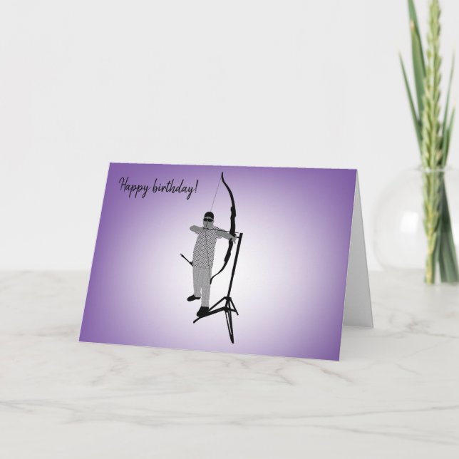 Diversity Designs Boy Curvy Blind Archer Card (Front)