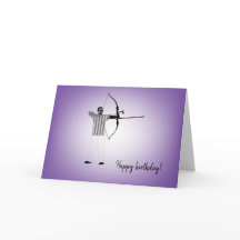 Diversity Designs Man Pararcher Birthday Card